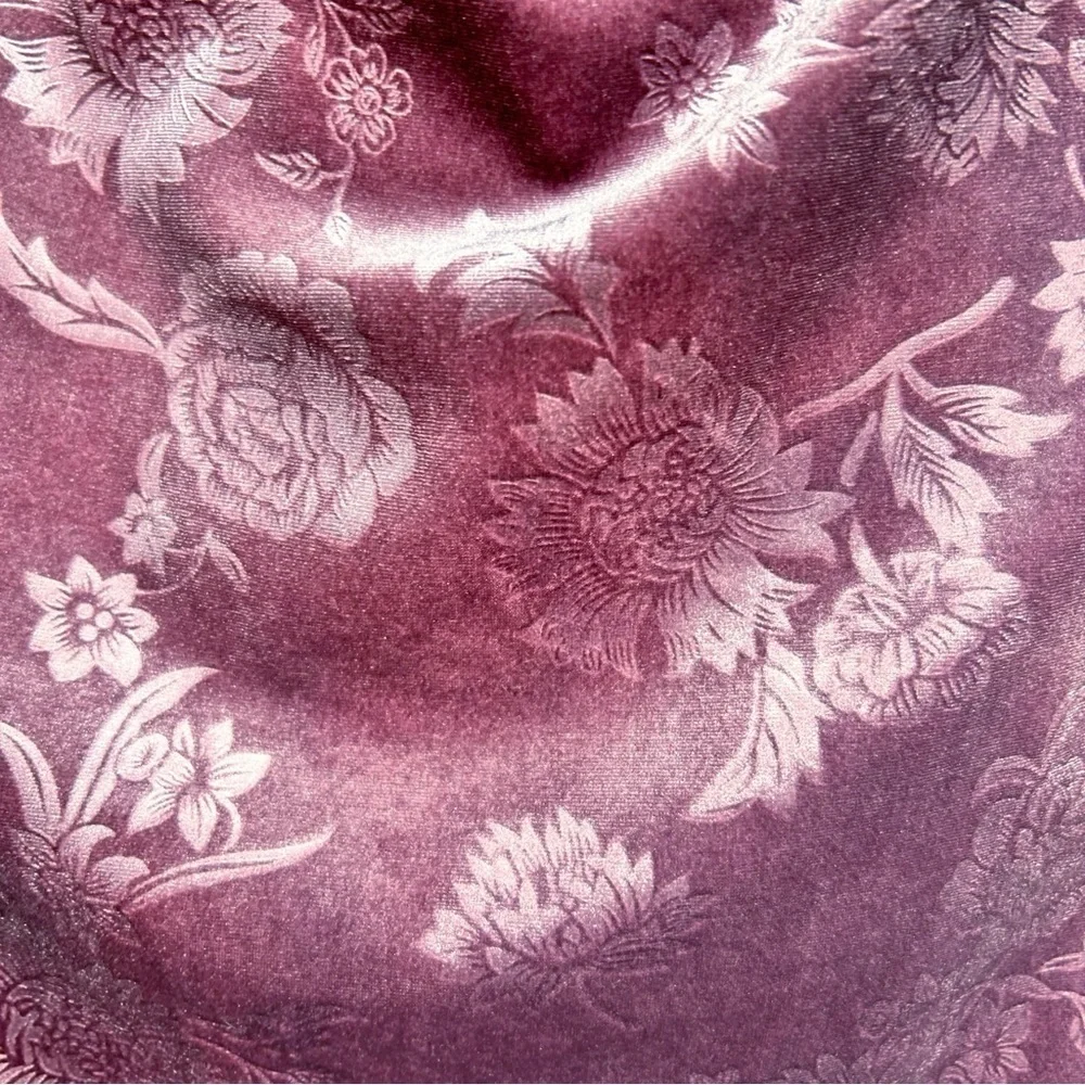 Y2K Charlotte Russe Dress 1X Velvet Burnout Fairy Coquette Girl Vintage Cowl - Picture 7 of 10